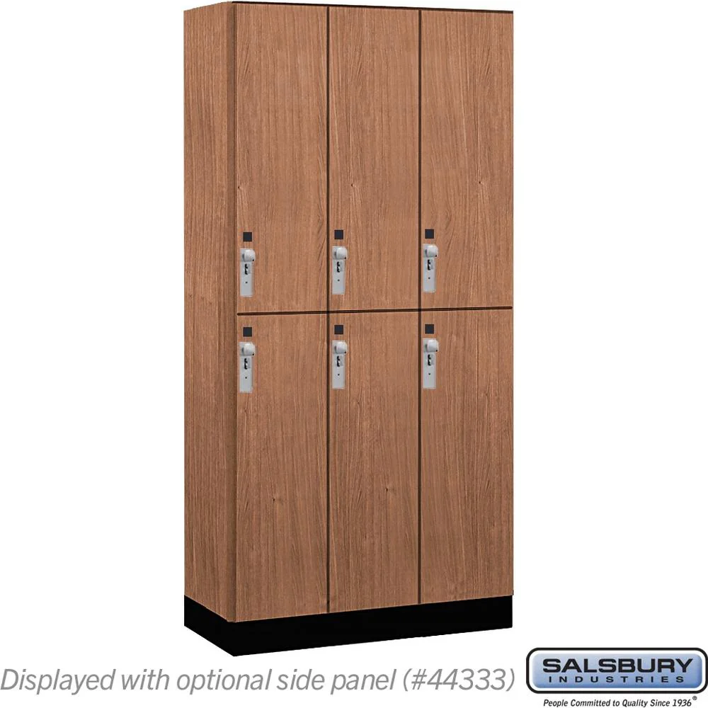 12" Wide Premier Wood Locker - Double Tier-3 Wide - 6 Feet High - 18" Deep by Salsbury - Image 22