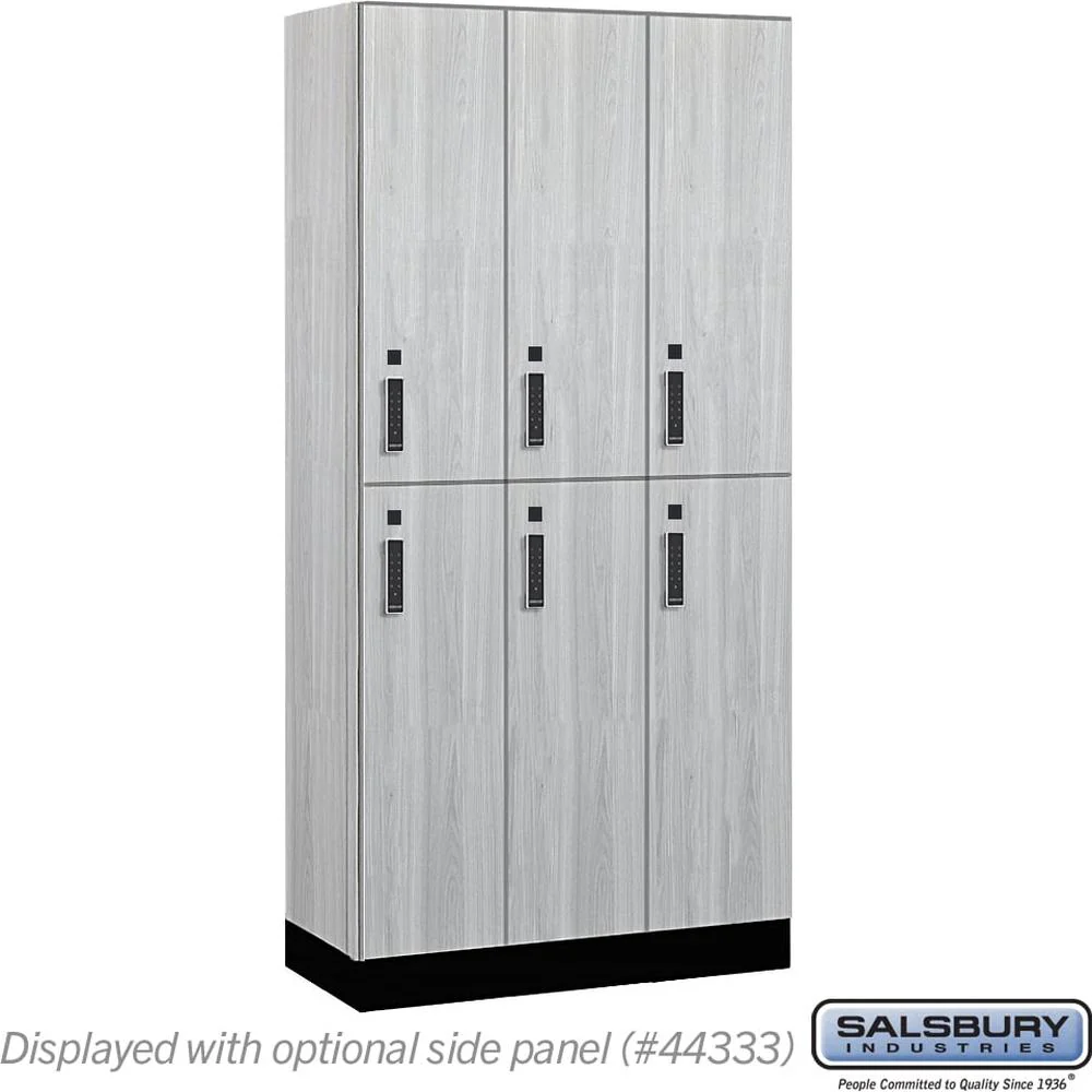 12" Wide Premier Wood Locker - Double Tier-3 Wide - 6 Feet High - 18" Deep by Salsbury - Image 26