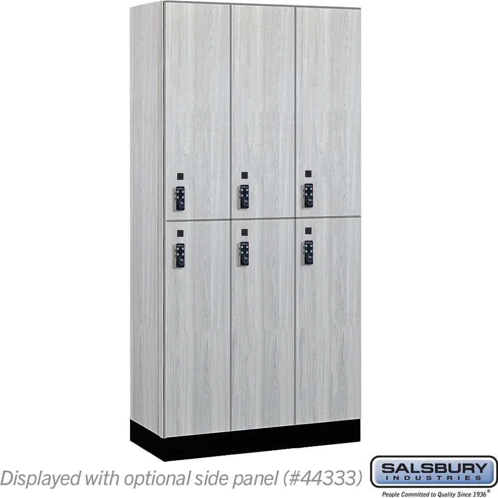 12" Wide Premier Wood Locker - Double Tier-3 Wide - 6 Feet High - 18" Deep by Salsbury - Image 27