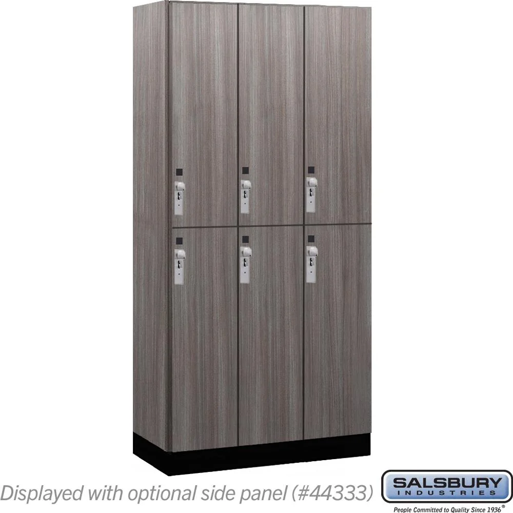 12" Wide Premier Wood Locker - Double Tier-3 Wide - 6 Feet High - 18" Deep by Salsbury - Image 34