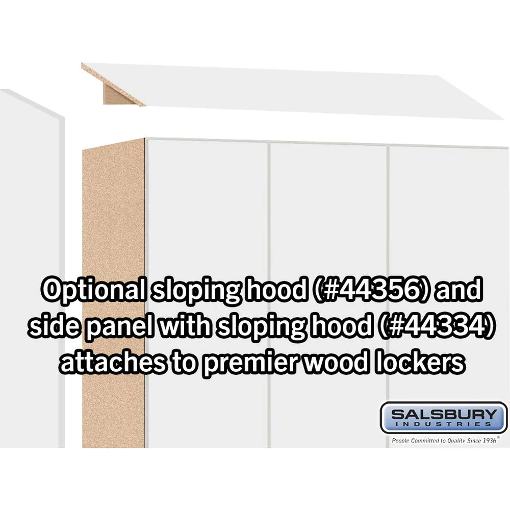 12" Wide Premier Wood Locker - Double Tier-3 Wide - 6 Feet High - 18" Deep by Salsbury - Image 6