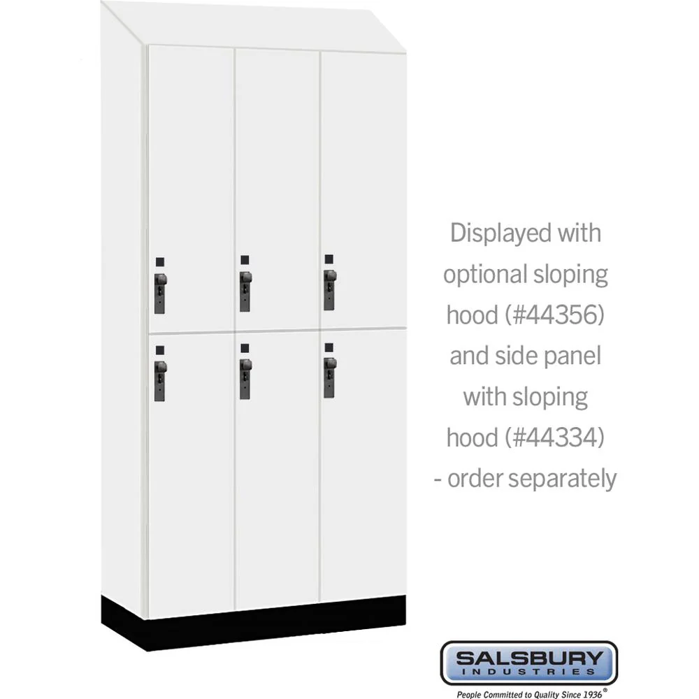 12" Wide Premier Wood Locker - Double Tier-3 Wide - 6 Feet High - 18" Deep by Salsbury - Image 7