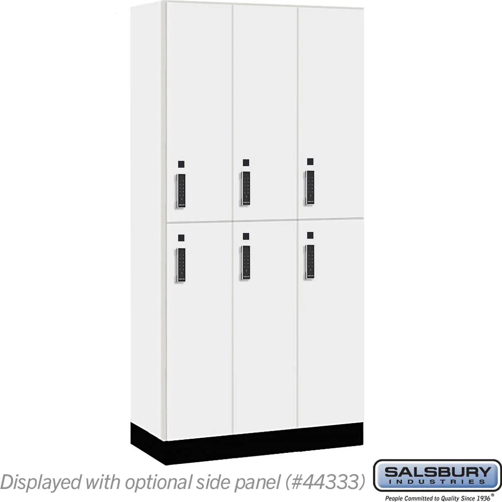 12" Wide Premier Wood Locker - Double Tier-3 Wide - 6 Feet High - 18" Deep by Salsbury - Image 8