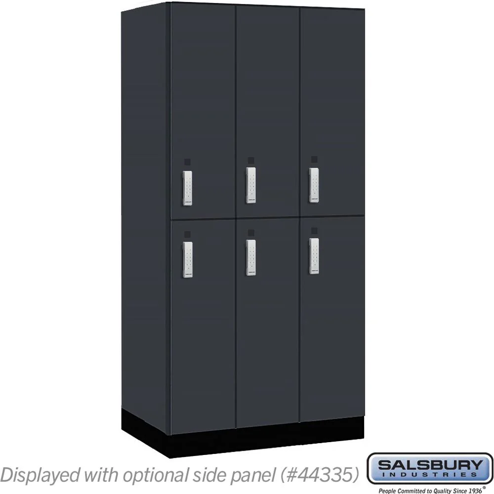 12" Wide Premier Wood Locker - Double Tier-3 Wide - 6 Feet High - 21" Deep by Salsbury - Image 17