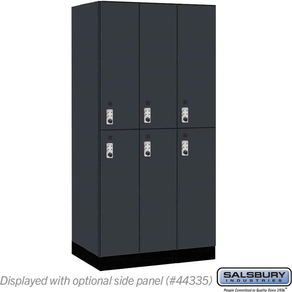12" Wide Premier Wood Locker - Double Tier-3 Wide - 6 Feet High - 21" Deep by Salsbury - Image 18
