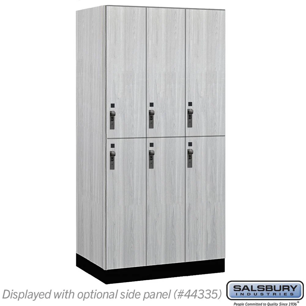 12" Wide Premier Wood Locker - Double Tier-3 Wide - 6 Feet High - 21" Deep by Salsbury - Image 25