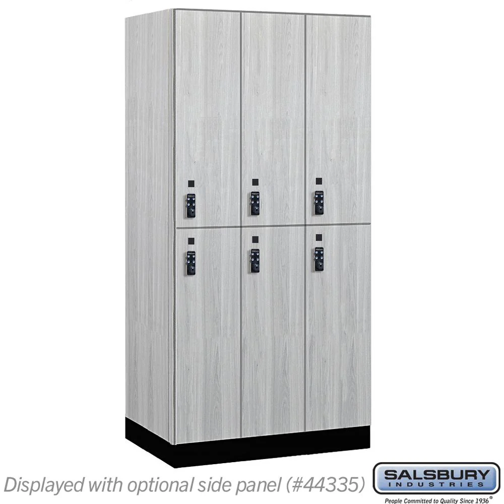 12" Wide Premier Wood Locker - Double Tier-3 Wide - 6 Feet High - 21" Deep by Salsbury - Image 27