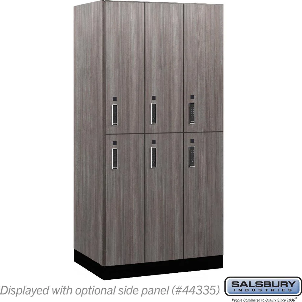 12" Wide Premier Wood Locker - Double Tier-3 Wide - 6 Feet High - 21" Deep by Salsbury - Image 32