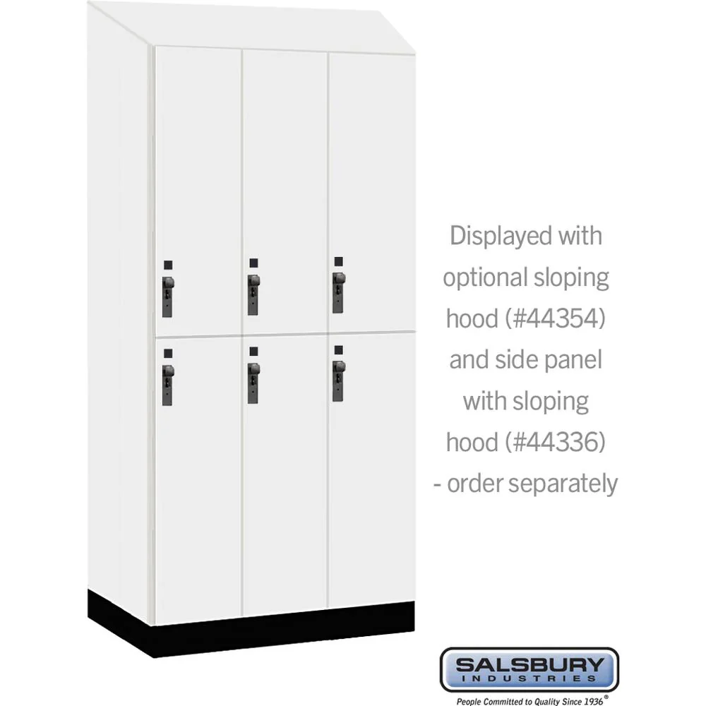 12" Wide Premier Wood Locker - Double Tier-3 Wide - 6 Feet High - 21" Deep by Salsbury - Image 7