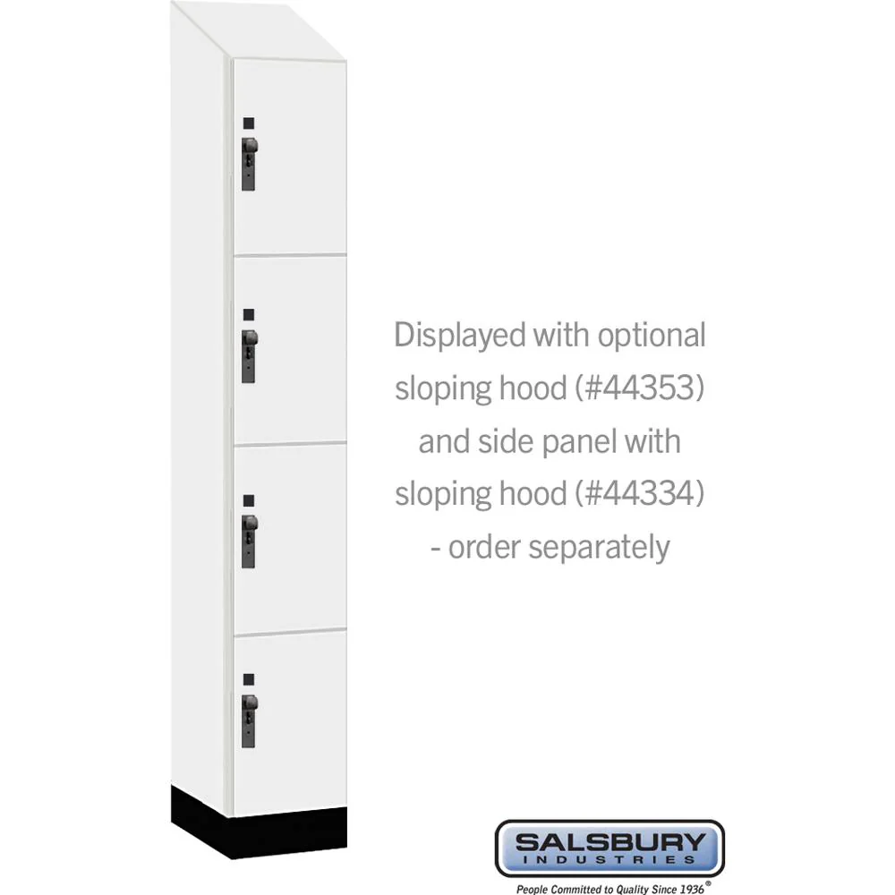 12" Wide Premier Wood Locker - Four Tier-1 Wide - 6 Feet High - 18" Deep by Salsbury - Image 7