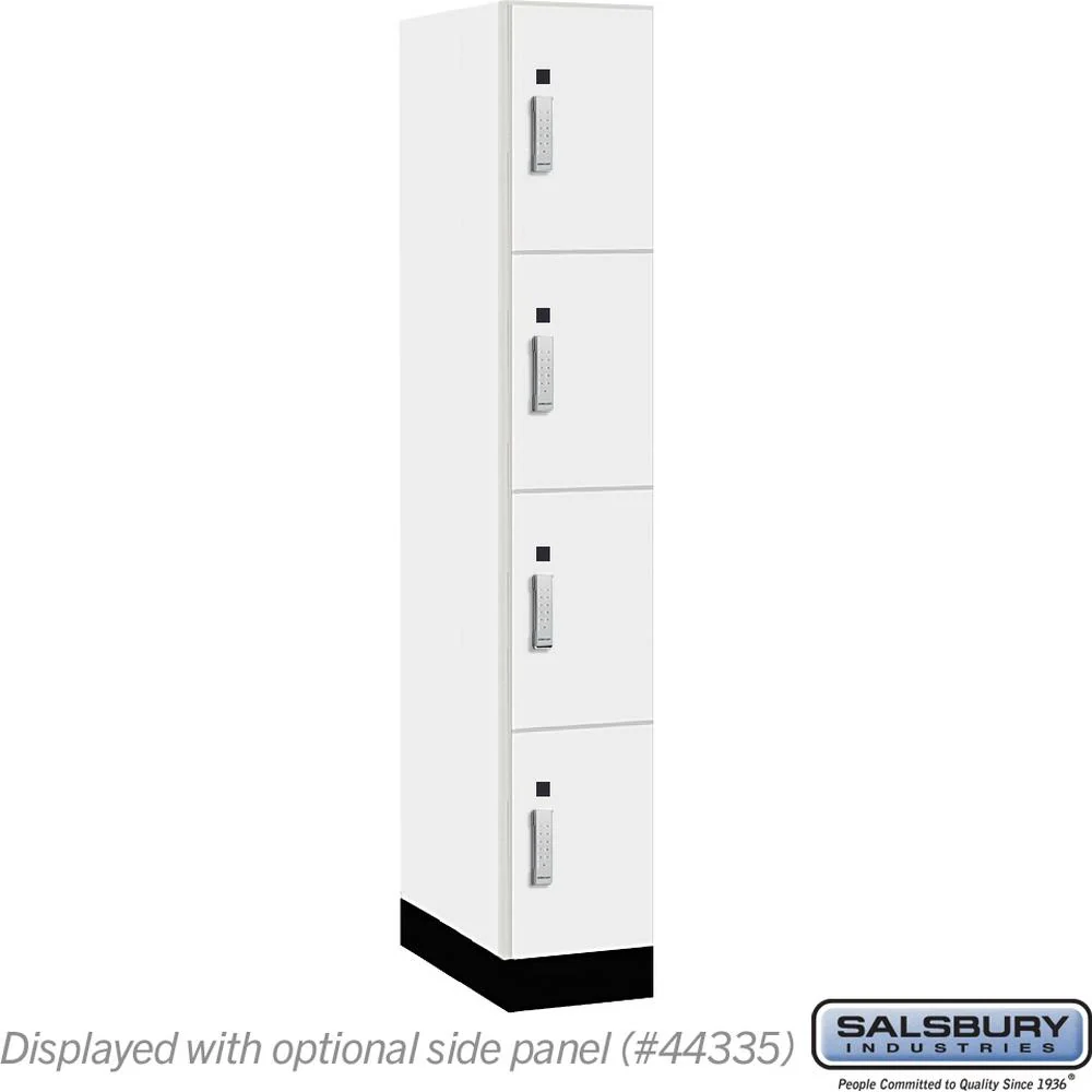 12" Wide Premier Wood Locker - Four Tier-1 Wide - 6 Feet High - 21" Deep by Salsbury - Image 11