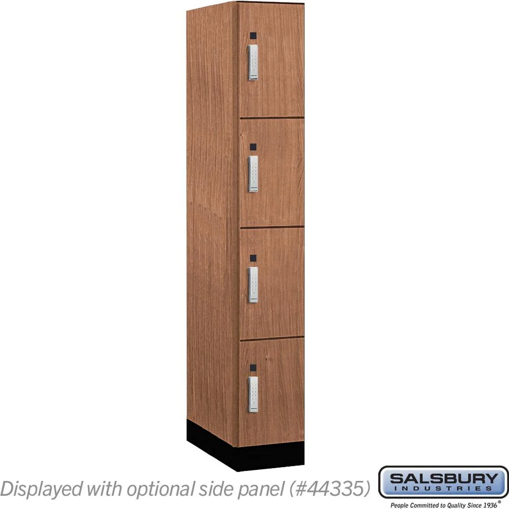 12" Wide Premier Wood Locker - Four Tier-1 Wide - 6 Feet High - 21" Deep by Salsbury - Image 23