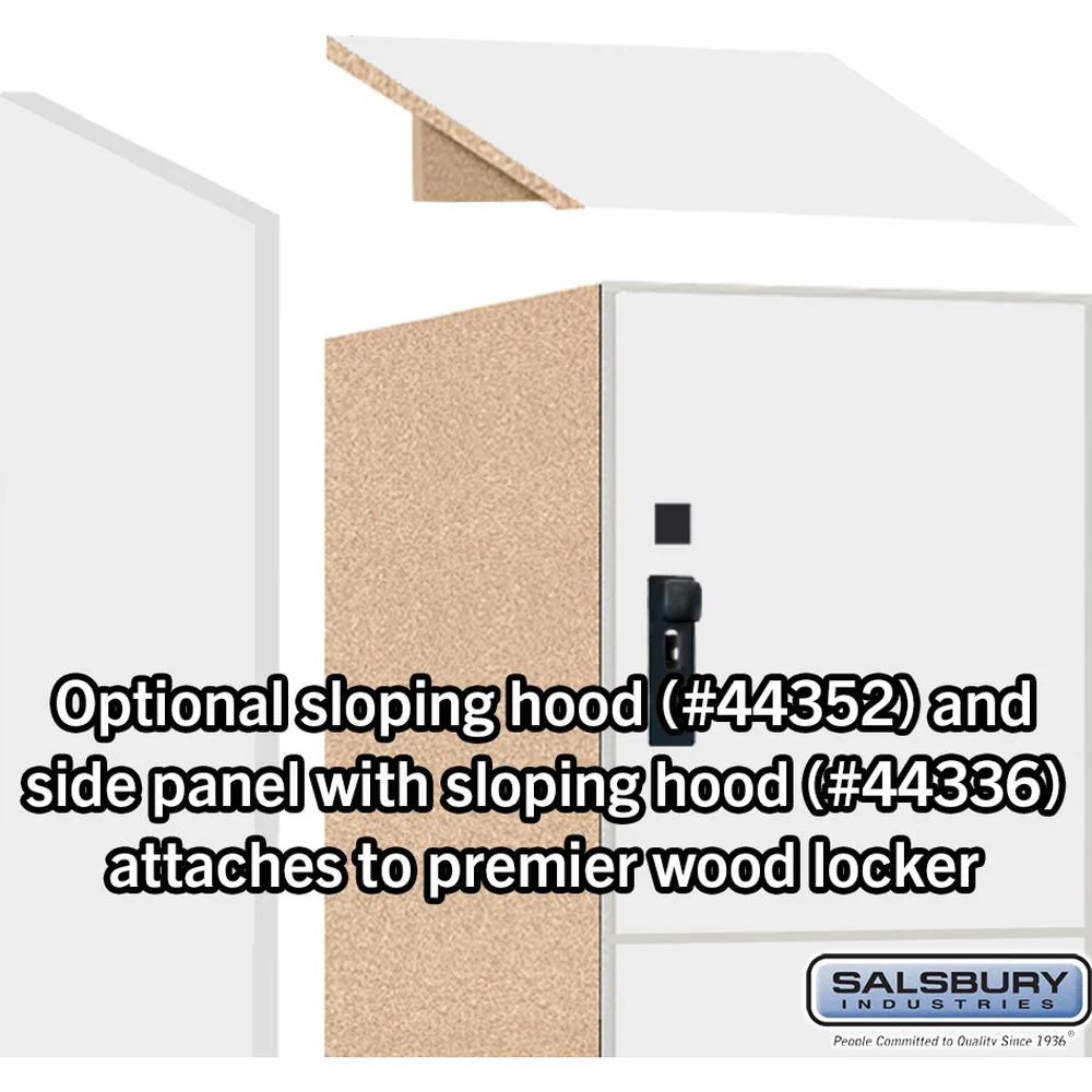 12" Wide Premier Wood Locker - Four Tier-1 Wide - 6 Feet High - 21" Deep by Salsbury - Image 6