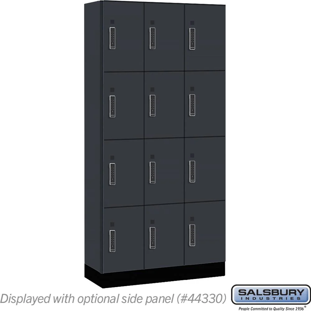 12" Wide Premier Wood Locker - Four Tier-3 Wide - 6 Feet High - 15" Deep by Salsbury - Image 14