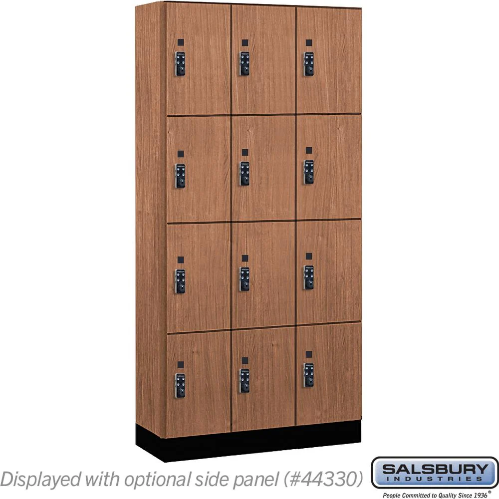 12" Wide Premier Wood Locker - Four Tier-3 Wide - 6 Feet High - 15" Deep by Salsbury - Image 21