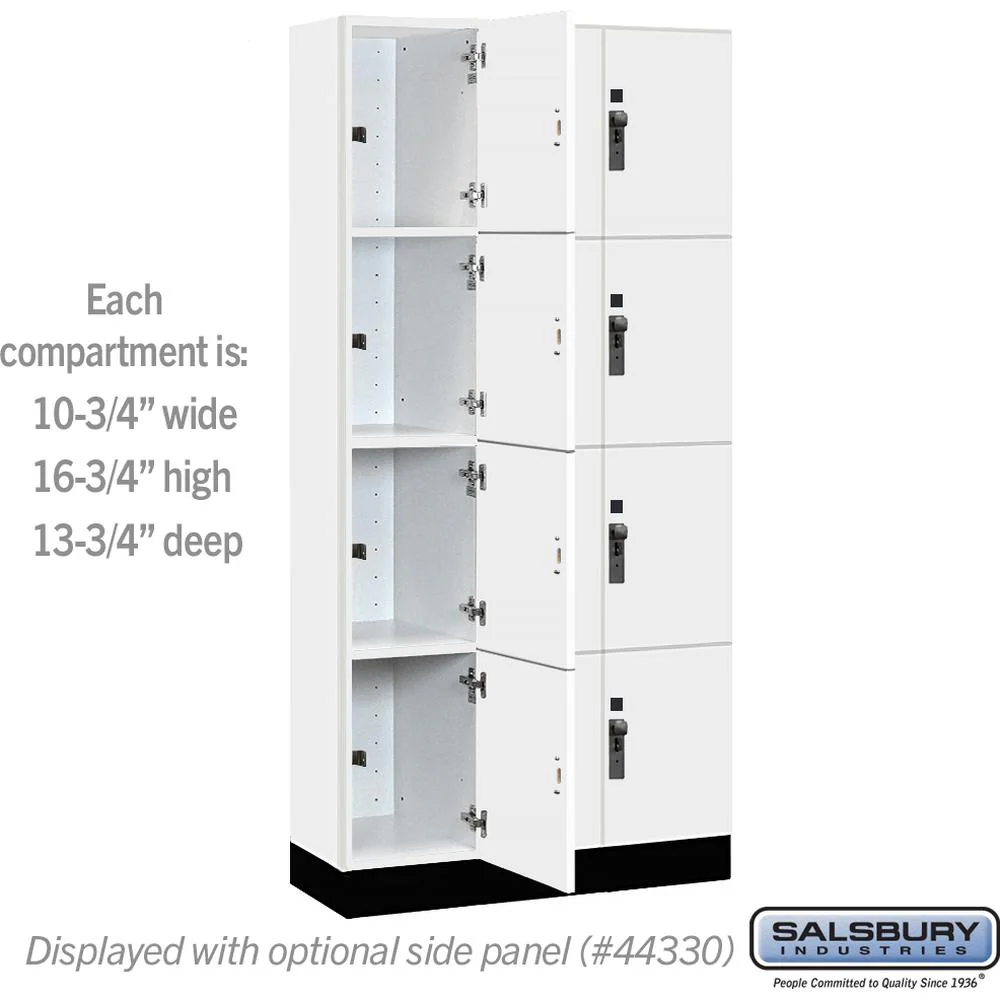12" Wide Premier Wood Locker - Four Tier-3 Wide - 6 Feet High - 15" Deep by Salsbury - Image 3