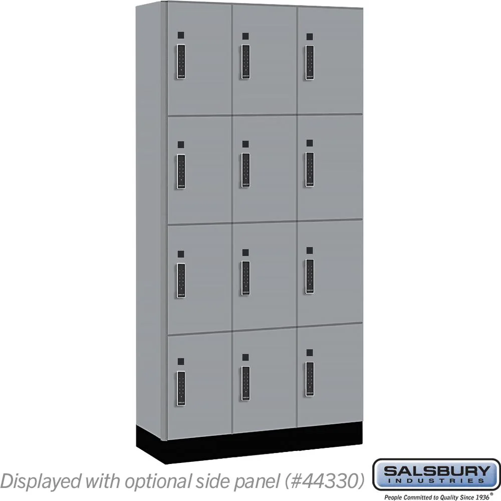12" Wide Premier Wood Locker - Four Tier-3 Wide - 6 Feet High - 15" Deep by Salsbury - Image 38