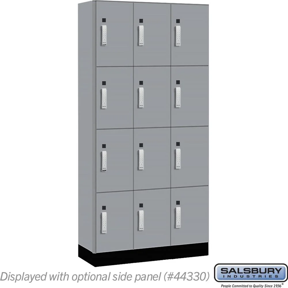 12" Wide Premier Wood Locker - Four Tier-3 Wide - 6 Feet High - 15" Deep by Salsbury - Image 41