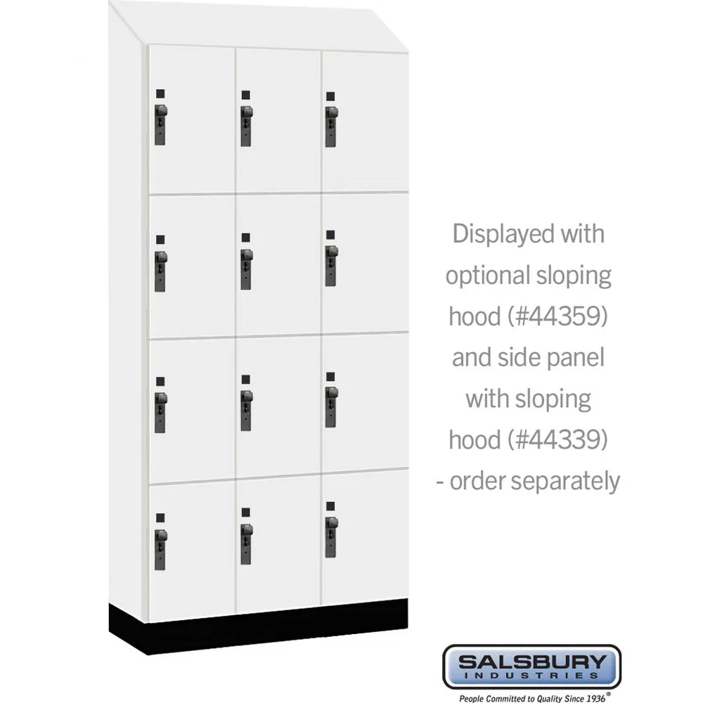 12" Wide Premier Wood Locker - Four Tier-3 Wide - 6 Feet High - 15" Deep by Salsbury - Image 7