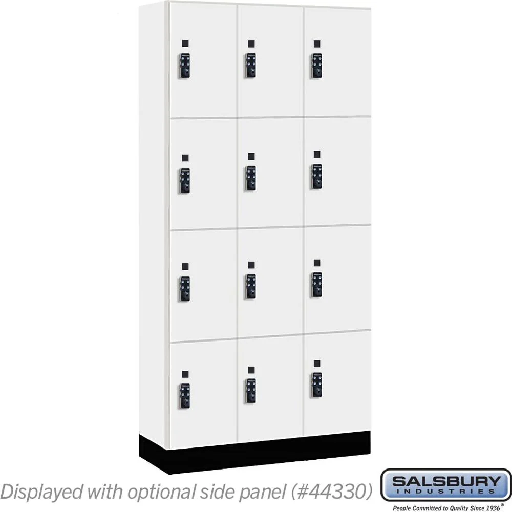 12" Wide Premier Wood Locker - Four Tier-3 Wide - 6 Feet High - 15" Deep by Salsbury - Image 9