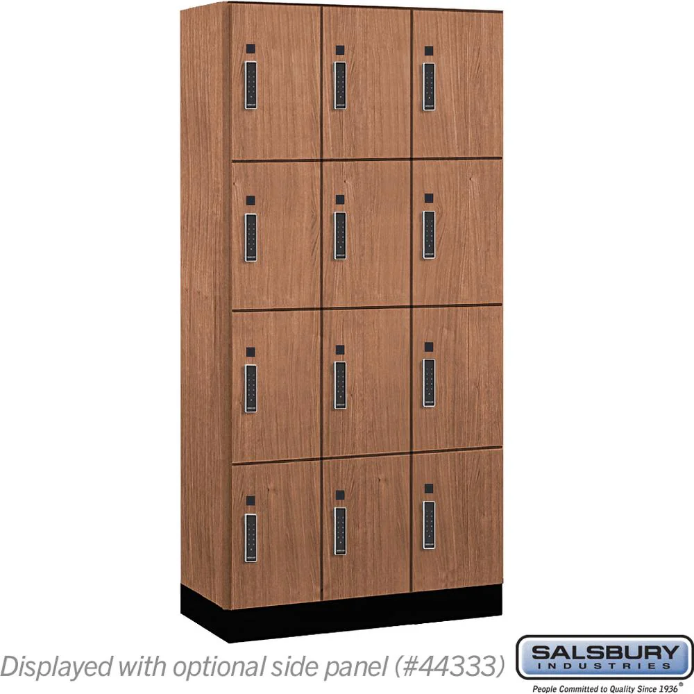 12" Wide Premier Wood Locker - Four Tier-3 Wide - 6 Feet High - 18" Deep by Salsbury - Image 20