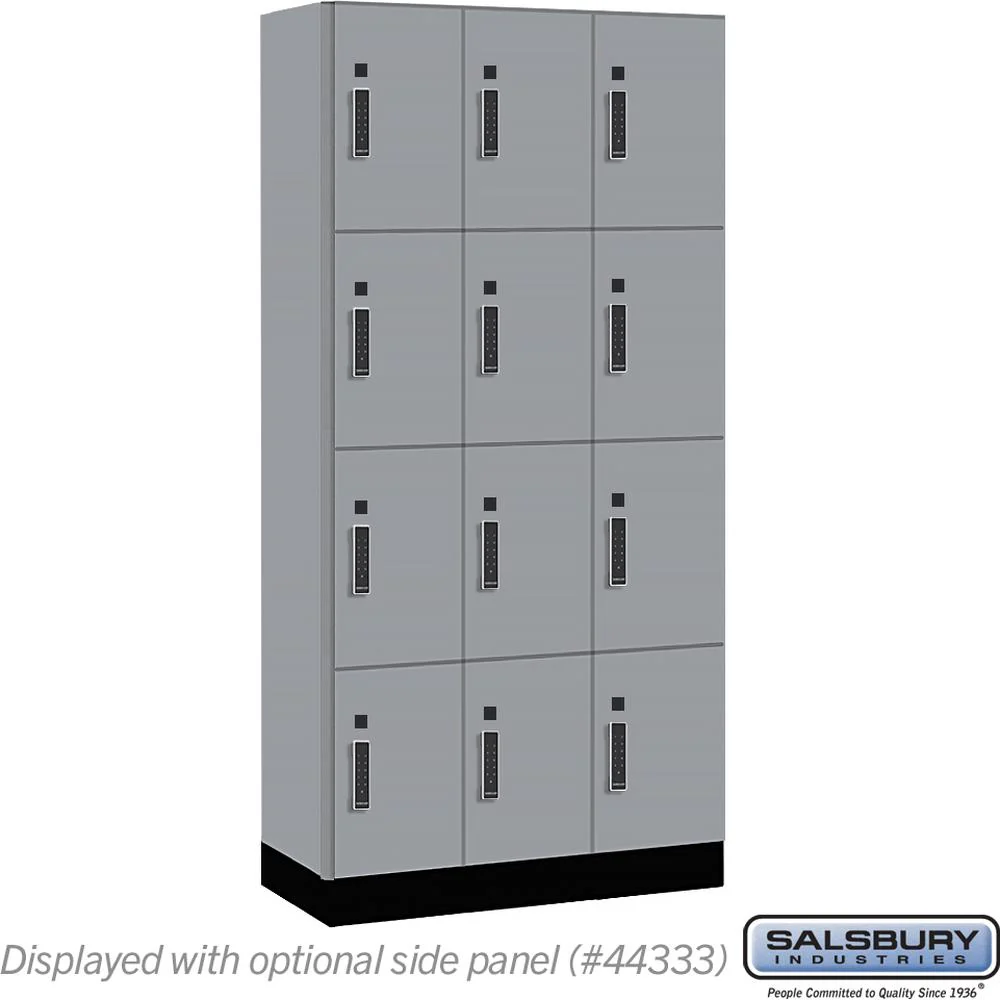 12" Wide Premier Wood Locker - Four Tier-3 Wide - 6 Feet High - 18" Deep by Salsbury - Image 38