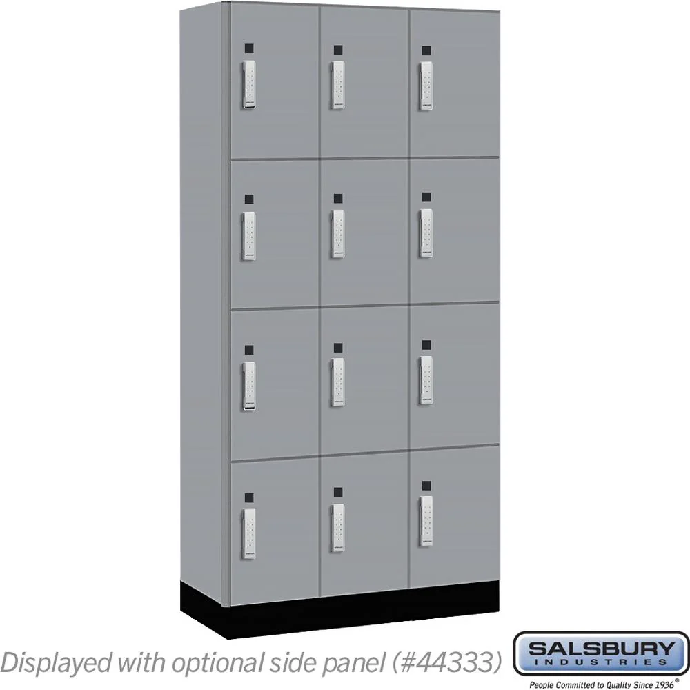 12" Wide Premier Wood Locker - Four Tier-3 Wide - 6 Feet High - 18" Deep by Salsbury - Image 41