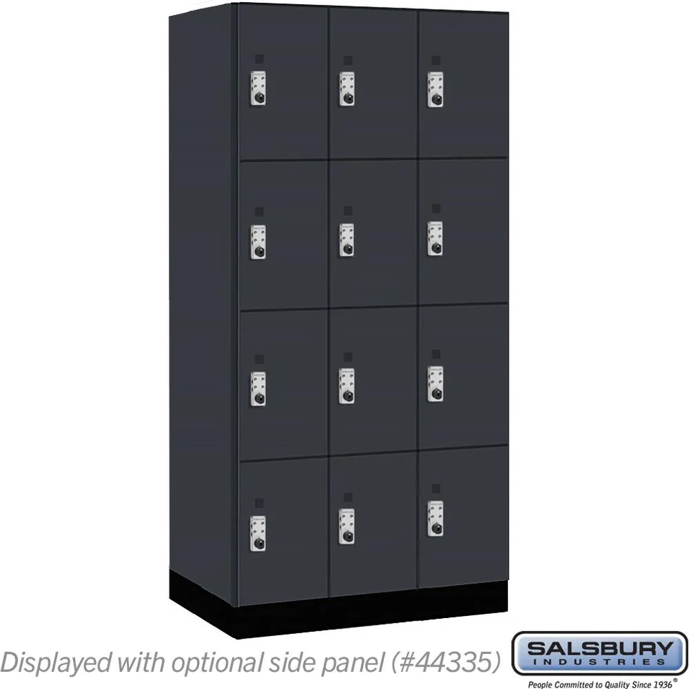 12" Wide Premier Wood Locker - Four Tier-3 Wide - 6 Feet High - 21" Deep by Salsbury - Image 18