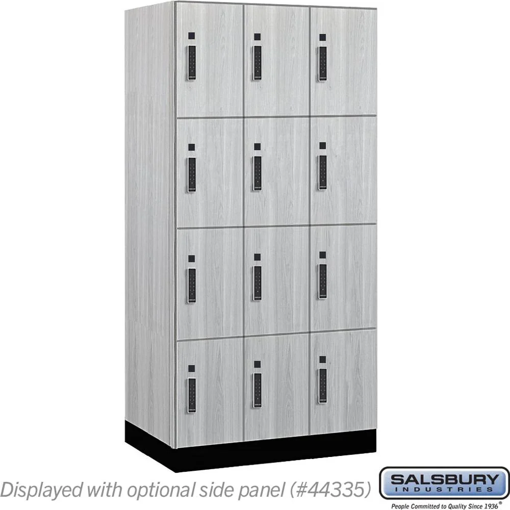 12" Wide Premier Wood Locker - Four Tier-3 Wide - 6 Feet High - 21" Deep by Salsbury - Image 26