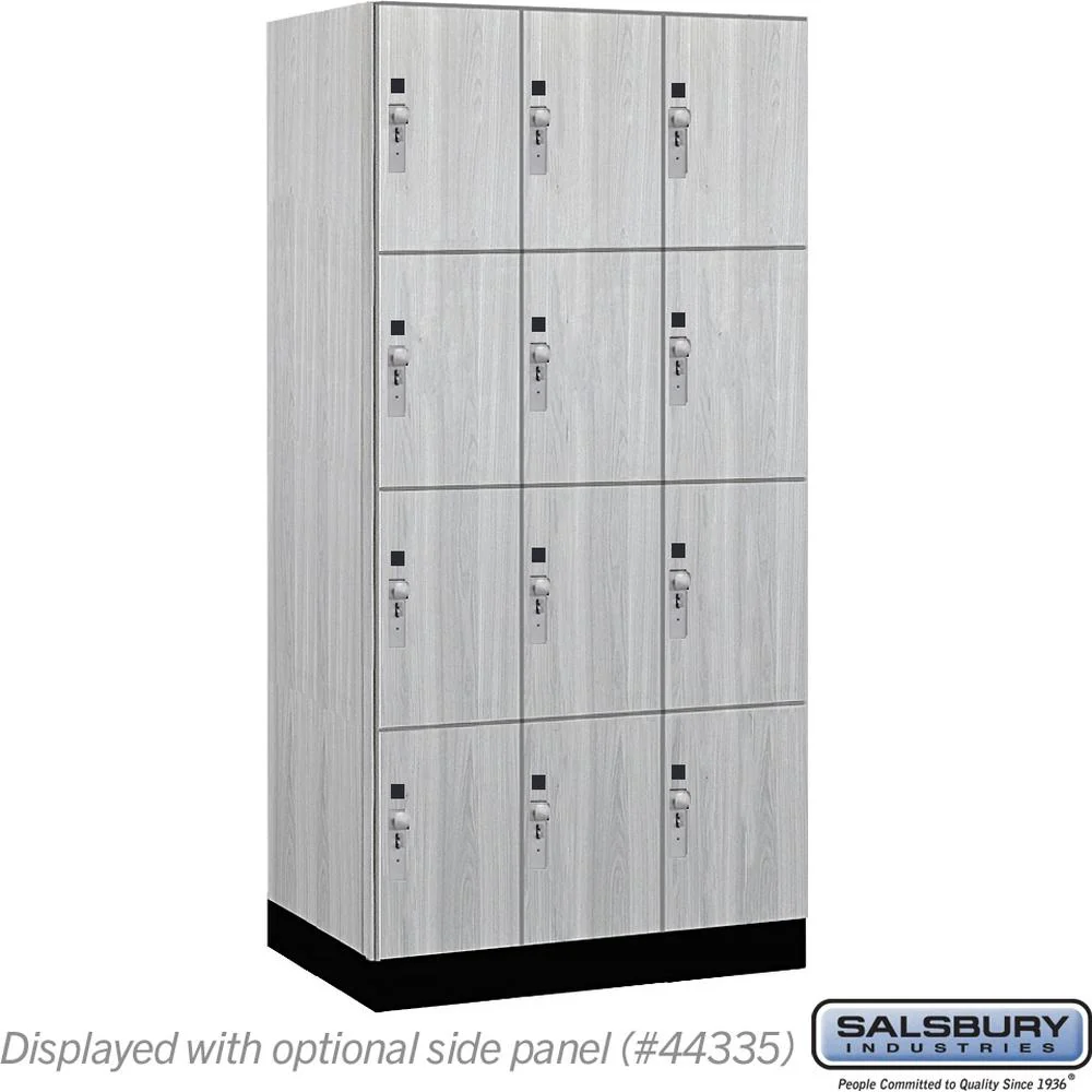 12" Wide Premier Wood Locker - Four Tier-3 Wide - 6 Feet High - 21" Deep by Salsbury - Image 28