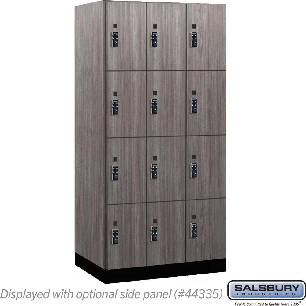 12" Wide Premier Wood Locker - Four Tier-3 Wide - 6 Feet High - 21" Deep by Salsbury - Image 33