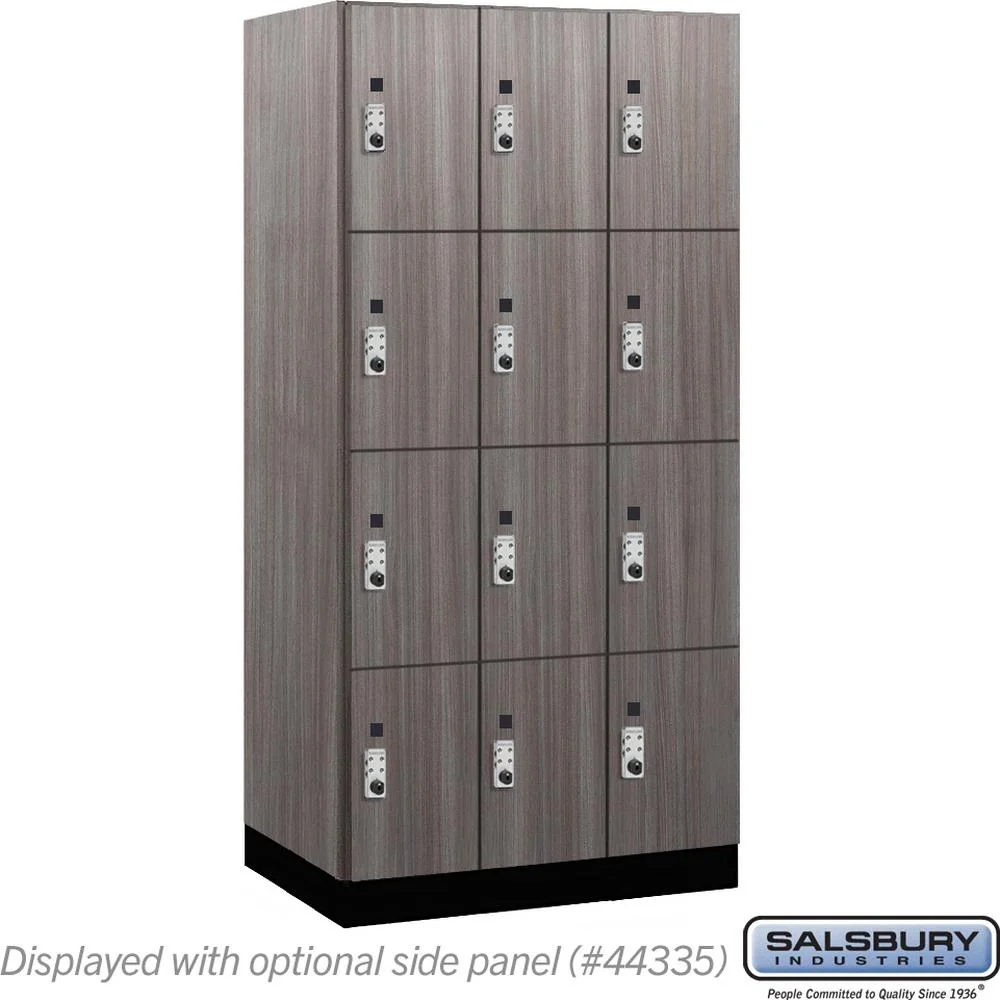 12" Wide Premier Wood Locker - Four Tier-3 Wide - 6 Feet High - 21" Deep by Salsbury - Image 36