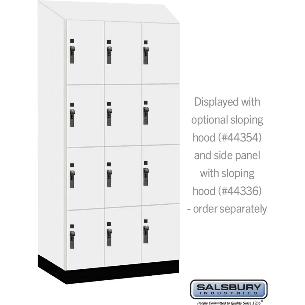12" Wide Premier Wood Locker - Four Tier-3 Wide - 6 Feet High - 21" Deep by Salsbury - Image 7