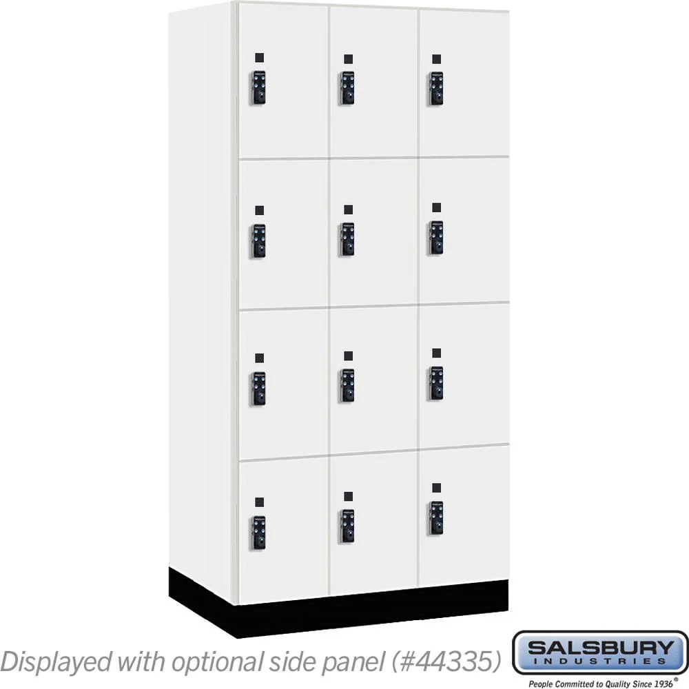 12" Wide Premier Wood Locker - Four Tier-3 Wide - 6 Feet High - 21" Deep by Salsbury - Image 9