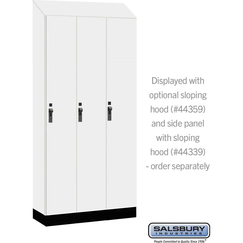12" Wide Premier Wood Locker - Single Tier - 3 Wide - 6 Feet High - 15" Deep by Salsbury - Image 7