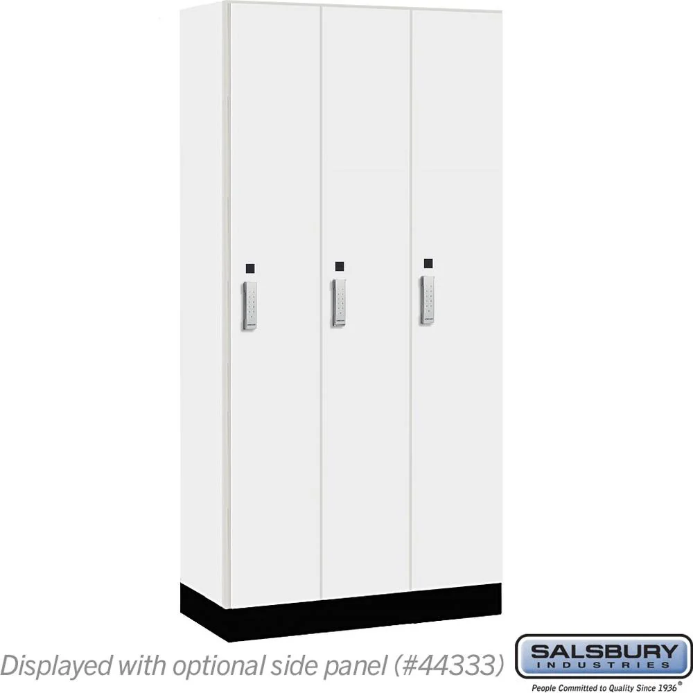 12" Wide Premier Wood Locker - Single Tier - 3 Wide - 6 Feet High - 18" Deep by Salsbury - Image 11