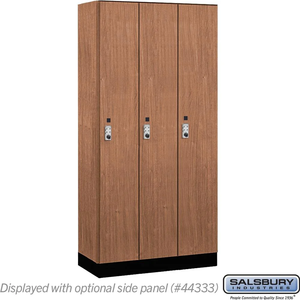 12" Wide Premier Wood Locker - Single Tier - 3 Wide - 6 Feet High - 18" Deep by Salsbury - Image 24