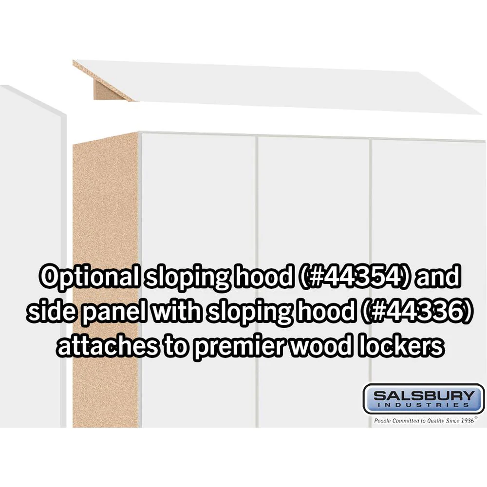 12" Wide Premier Wood Locker - Single Tier - 3 Wide - 6 Feet High - 21" Deep by Salsbury - Image 6