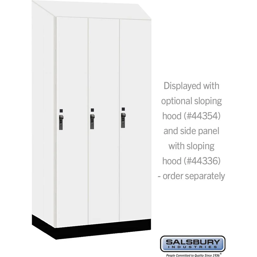 12" Wide Premier Wood Locker - Single Tier - 3 Wide - 6 Feet High - 21" Deep by Salsbury - Image 7