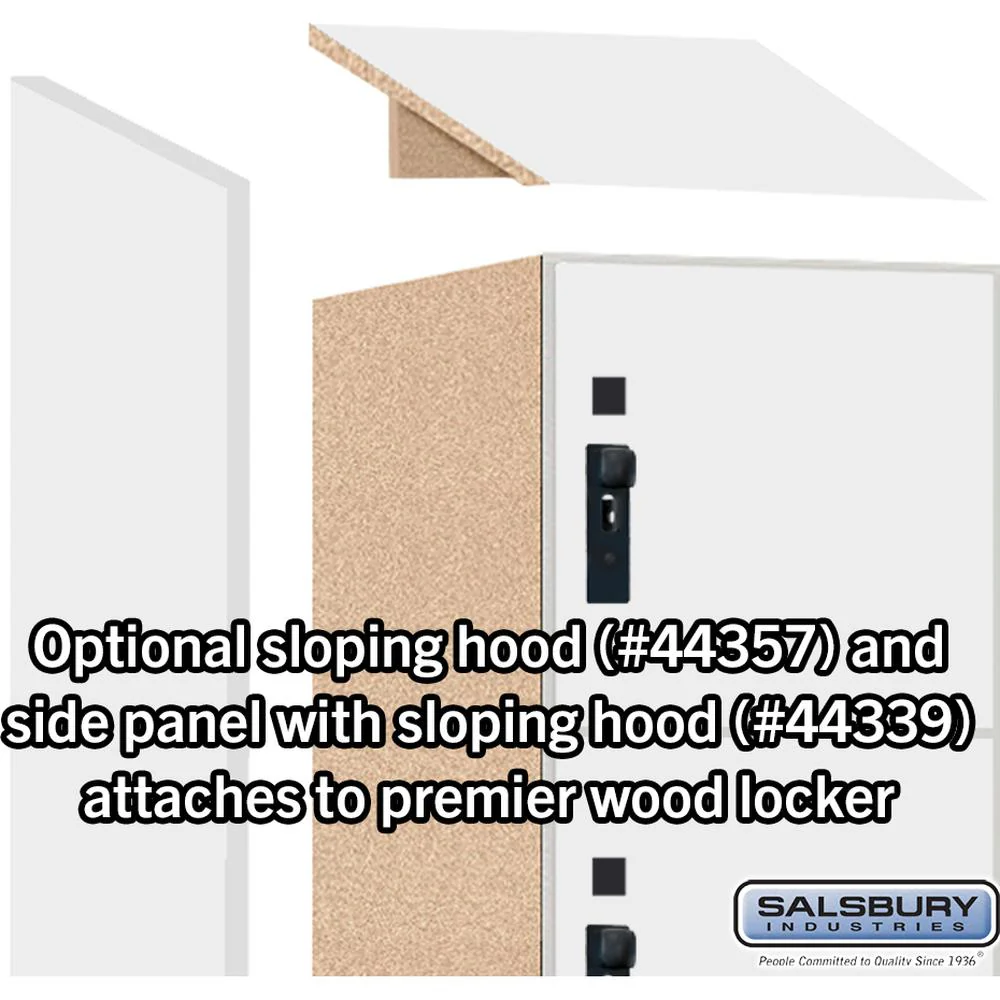 12" Wide Premier Wood Locker - Six Tier Box Style-1 Wide - 6 Feet High - 15" Deep by Salsbury - Image 6