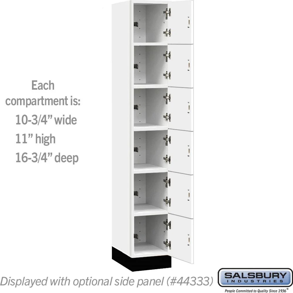 12" Wide Premier Wood Locker - Six Tier Box Style-1 Wide - 6 Feet High - 18" Deep by Salsbury - Image 3