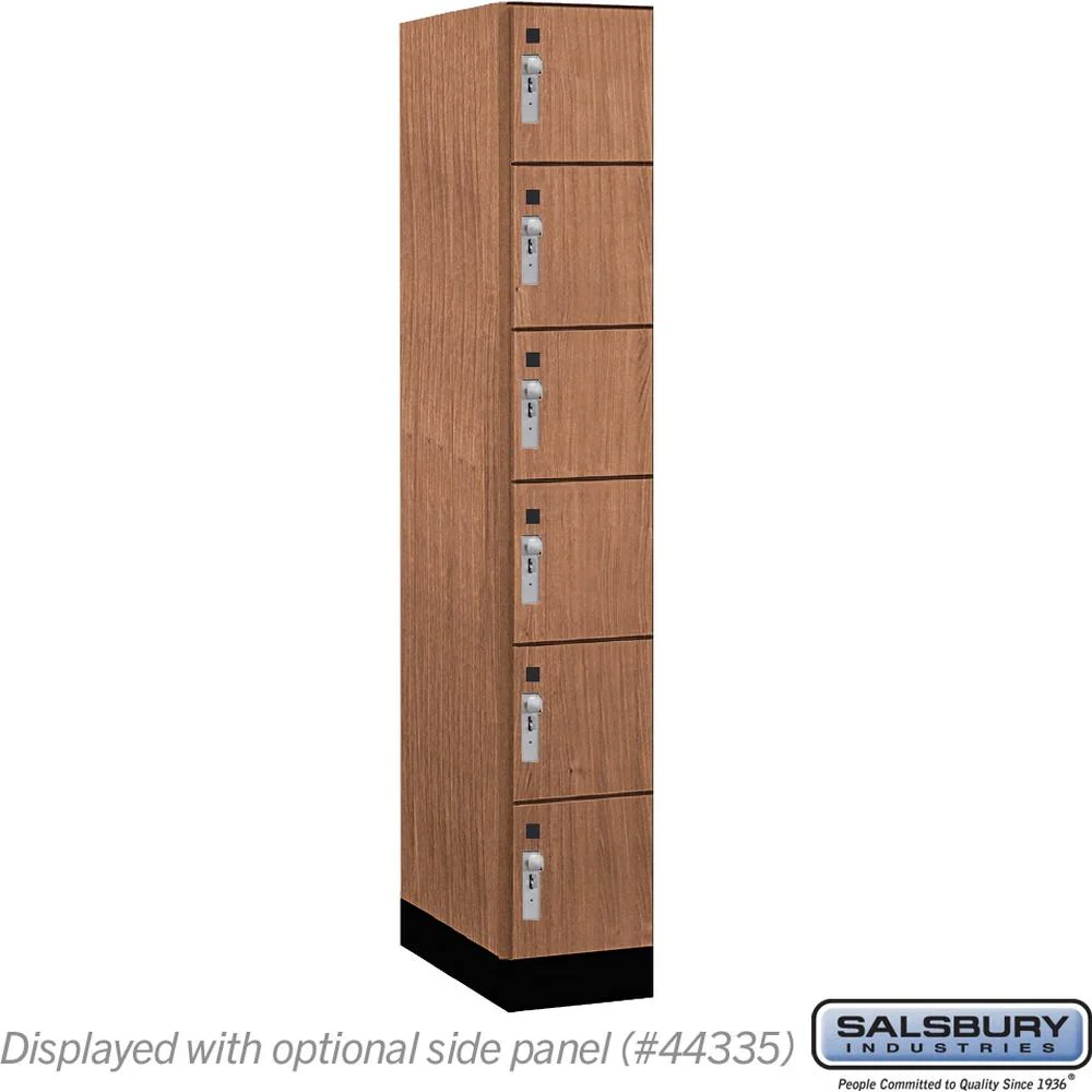 12" Wide Premier Wood Locker - Six Tier Box Style-1 Wide - 6 Feet High - 21" Deep by Salsbury - Image 22
