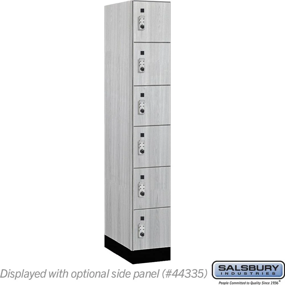 12" Wide Premier Wood Locker - Six Tier Box Style-1 Wide - 6 Feet High - 21" Deep by Salsbury - Image 30