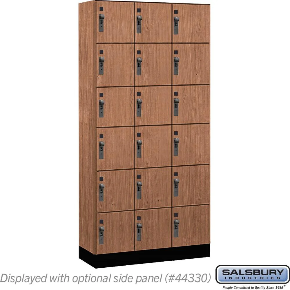 12" Wide Premier Wood Locker - Six Tier Box Style-3 Wide - 6 Feet High - 15" Deep by Salsbury - Image 21