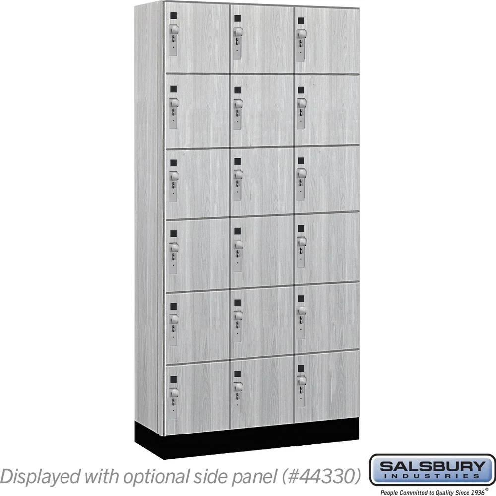12" Wide Premier Wood Locker - Six Tier Box Style-3 Wide - 6 Feet High - 15" Deep by Salsbury - Image 29