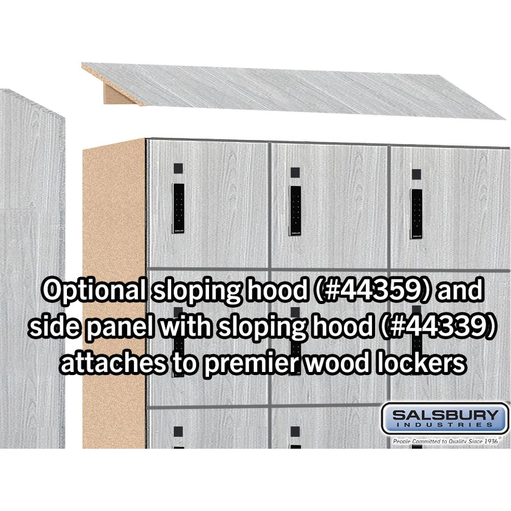 12" Wide Premier Wood Locker - Six Tier Box Style-3 Wide - 6 Feet High - 15" Deep by Salsbury - Image 6