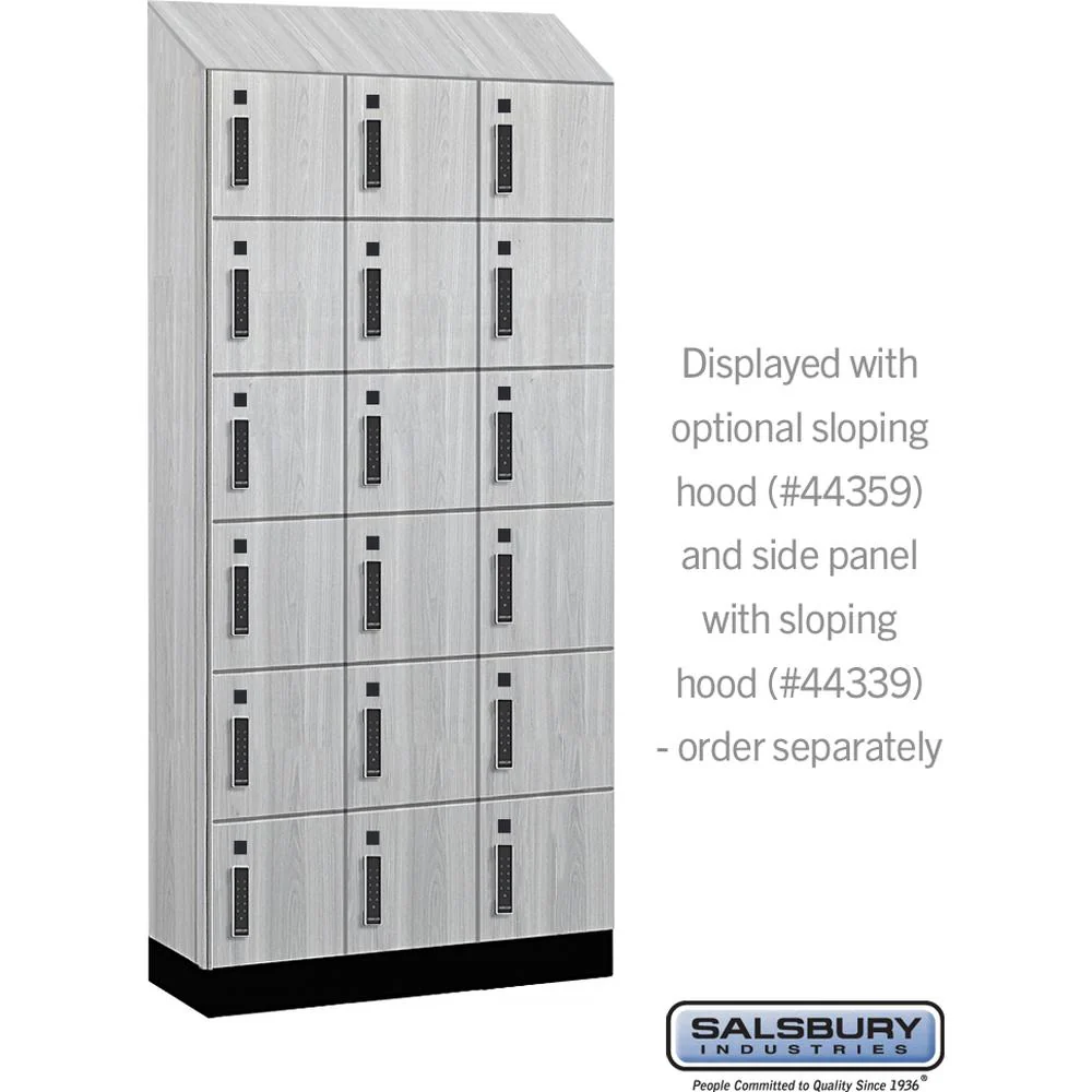 12" Wide Premier Wood Locker - Six Tier Box Style-3 Wide - 6 Feet High - 15" Deep by Salsbury - Image 7