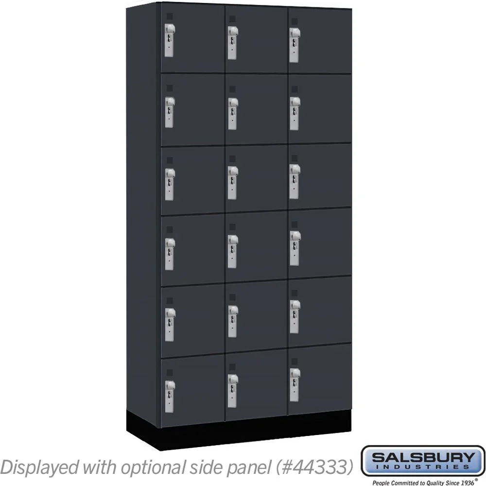 12" Wide Premier Wood Locker - Six Tier Box Style-3 Wide - 6 Feet High - 18" Deep by Salsbury - Image 16