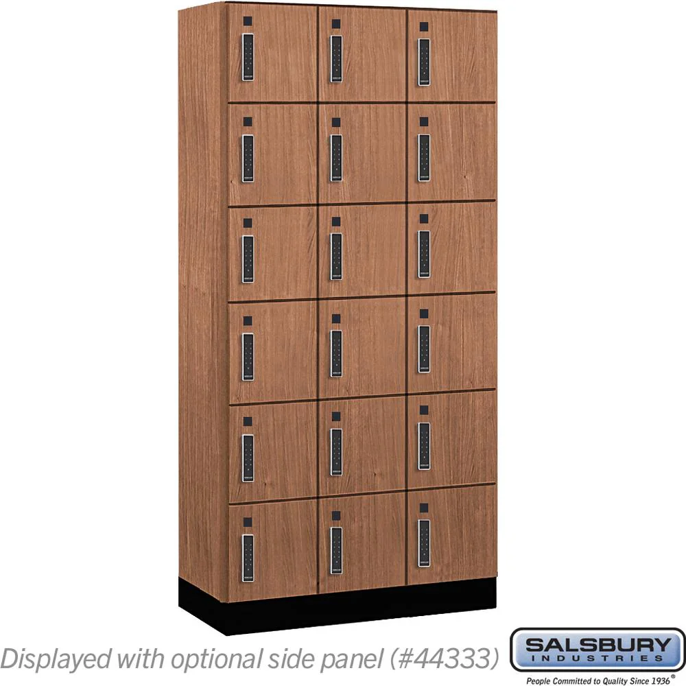 12" Wide Premier Wood Locker - Six Tier Box Style-3 Wide - 6 Feet High - 18" Deep by Salsbury - Image 20