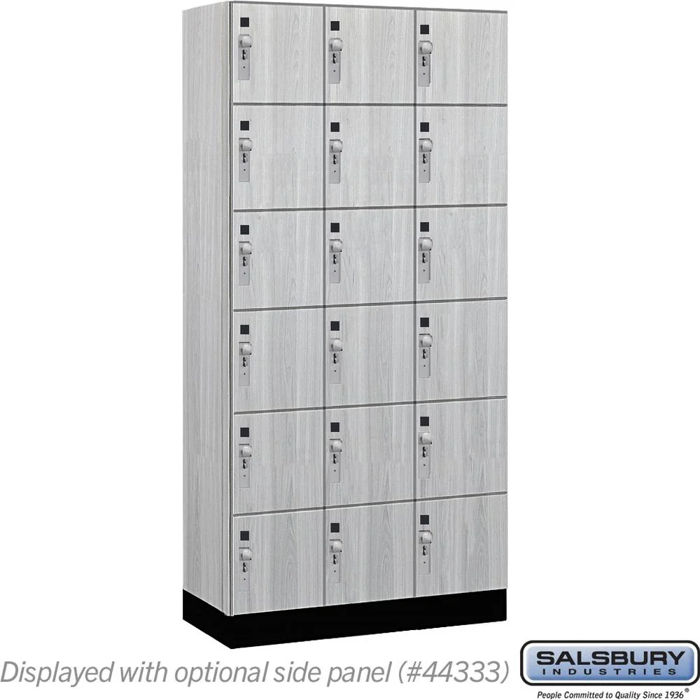 12" Wide Premier Wood Locker - Six Tier Box Style-3 Wide - 6 Feet High - 18" Deep by Salsbury - Image 28